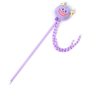 <b>Cat</b> Teaser Wand <b>Plush</b> Monster Toy Cartoon Interactive Chew Resistant For Kittens Playtime Fun - Product Image 2