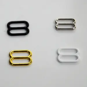 Custom Bra Accessories: 8-Shaped Zinc Alloy, Metal, Nylon, and Plastic Coated Rings, Sliders, and Hooks