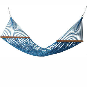 Robuste Double Hamacs Suspendus Poly-coton Corde <span class=keywords><strong>Hamac</strong></span> pour la Plage Extérieure de Camping - Product Image 3