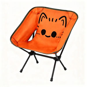 Sedia Pieghevole Portatile per Campeggio, Sedia a Mezzaluna, Sedia in Lega di Alluminio, per Riposini Pomeridiano - Product Image 1