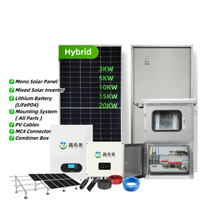 Sistema de Almacenamiento de Energía Solar Híbrido de 3KW, 5KW, 10KW, 15KW, 20KW, Conjunto Completo, Personalización Confiable, Diseño Gratuito, Sistema Solar Doméstico Fuera de la Red - Product Image 2