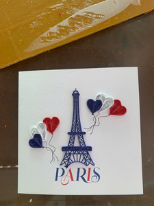 Carte en quilling 3D faite à la main, artisanat en papier détaillé pour des messages sincères, des cadeaux et des moments spéciaux - Product Image 4