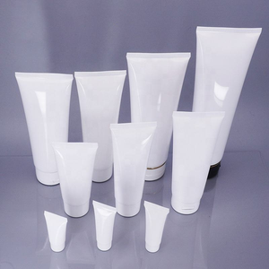 Tubo Cosmético de Plástico Blanco Personalizable para Crema para la Piel, Crema de Manos, Envase con Tapa - Product Image 2