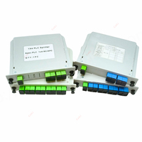 Boîtier de répartition optique PLC CaiLI en fibre optique, cassette SC UPC/APC 1x2/1x4/1x8/1x16 pour réseaux FTTH FTTB FTTX
