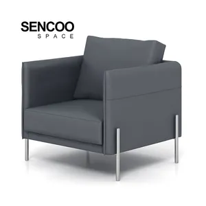 Set furnitur 2024, set sofa kulit modern ruang tamu desain perabotan untuk rumah dan hotel kantor