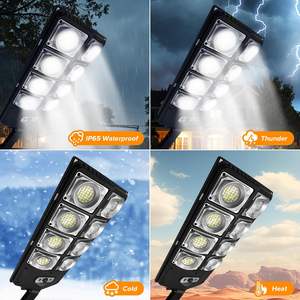 Lámpara Solar LED para Exteriores de 1200 Vatios, Potente Farola de Jardín de 504 LED con Control Remoto de 3 Modos, Impermeable IP65, Venta al Por Mayor - Product Image 3
