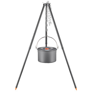 Trépied de camping en alliage d'aluminium, support de pot suspendu portable pour la cuisine en plein air, 2-3 personnes - Product Image 3