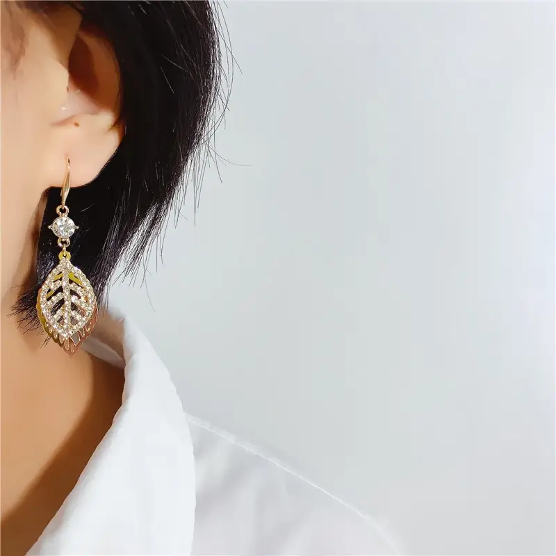 한국의 베스트 셀러 패션 맞춤 잎 여성 귀걸이