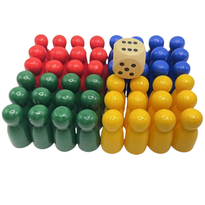 Vente en gros de petites pièces de rechange Multi Ludo Halma pour jeux de table en bois jetons pions d'échecs en bois pour adultes - Product Image 5