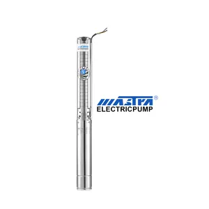 MASTRA Pompa Air Elektrik AC, Pompa Air Celup Surya Elektrik, Pompa AC Stainless Steel, Kepala 220 M, 100 V, 4 Inci