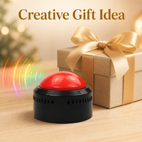 Bouton sonore enregistrable, bouton parlant avec lumière LED, lecteur de message audio personnalisé, cadeau personnalisé, outil facile à utiliser