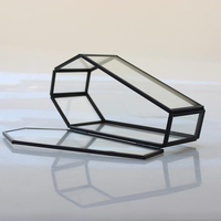 Coffret en verre miniature en forme d'animal avec couvercle pour le rangement de bijoux, cadeau de fête d'Halloween, boîte décorative pour bibelots