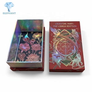 Boîte cadeau de luxe, boîte à cartes à jouer personnalisée, papier artistique, laminage brillant, vernis UV localisé, réutilisable, durable, recyclable, fabricant - Product Image 1