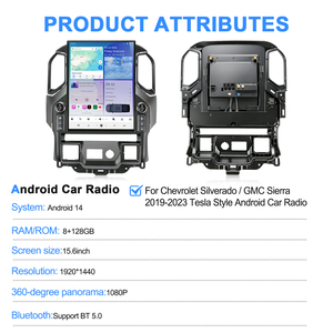 Radio Estéreo para Auto Navihua con Android, Pantalla Vertical de 15.6 Pulgadas, Navegación GPS, Sistema de Audio para Chevrolet Silverado/GMC Sierra 2019-2023 - Product Image 2