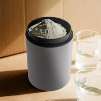 Kit de boîtes hermétiques en acier inoxydable à large ouverture de 600 ml pour café, thé, matcha et poudre de protéines