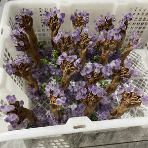 Kerajinan Amethyst alami grosir pohon Dryad orang Amethyst kerajinan Resin Groot untuk dekorasi - Product Image 5