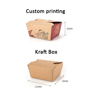 Cajas de <span class=keywords><strong>Pollo</strong></span> de Papel Kraft Ecológicas, Empaque Premium para Su Delicioso <span class=keywords><strong>Pollo</strong></span> Frito y Papas Fritas, Contenedores para Llevar - Product Image 4