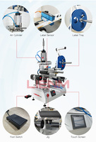 Étiqueteuse semi-automatique peut machine d'impression d'étiquettes de bouteilles rondes