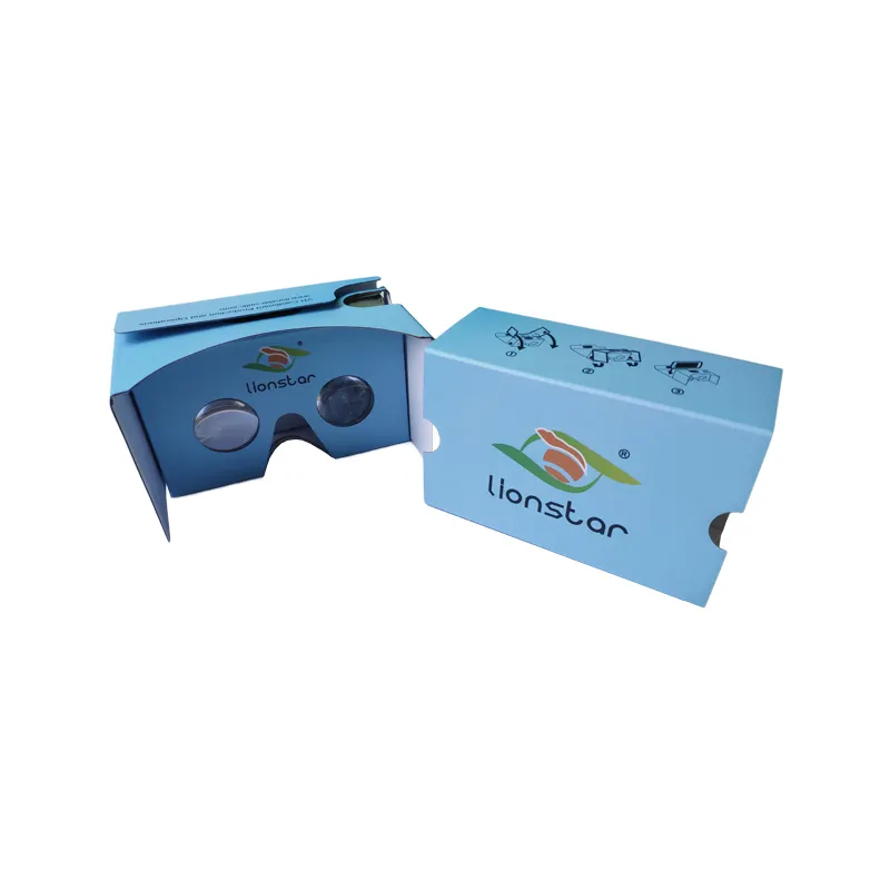 Custom VR 2.0 Google Cardboard VR Glasses Virtual Reality 3D Glasses Kit for 3d movies