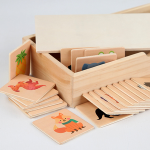 Jouet en bois Montessori pour trouver les formes, animaux, fruits, jeu de correspondance des formes, puzzle, jeu de réflexion, jouet éducatif précoce, cadeau pour enfants - Product Image 5