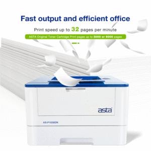 Imprimante laser monochrome ASTA P1030DN A4 Office Home Double Face Noir Blanc Impression 32ppm USB Ethernet Interface - Product Image 4