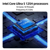 Nuevo Mini PC de Oficina de 14 Núcleos, Procesador Intel Core Ultra5 125H, Estación de Trabajo con IA, Windows 11, Computadora de Escritorio para Juegos, Microcomputadora Portátil