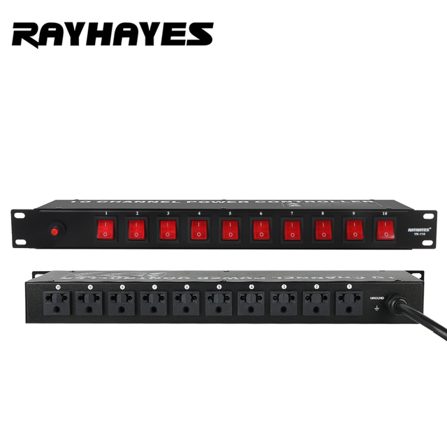 RAYHAYES YK-110 Power Switch 10-Way Switch Sequence Controller Stage Conference Audio Controller