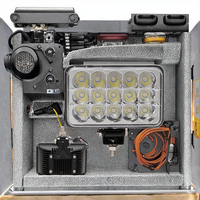 55W 5 pouces 40 perles carré LED lumière de travail améliorée 12V-24V 60V projecteur de phare de voiture pour voitures véhicules tout-terrain camions