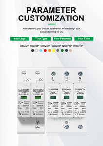 Dc PV <span class=keywords><strong>Surge</strong></span> <span class=keywords><strong>Protector</strong></span> thiết bị T2 loại 500V-1000V 3P 20ka DPS năng lượng mặt trời bảo vệ tăng cho năng lượng mặt trời PV hệ thống - Product Image 5