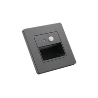 Lampu LED Pintar Modern untuk Rumah dengan Sensor Gerak PIR & Cahaya Konstan, 1W, Tegangan Lebar AC100-265V untuk Rumah, Hotel, dan Koridor