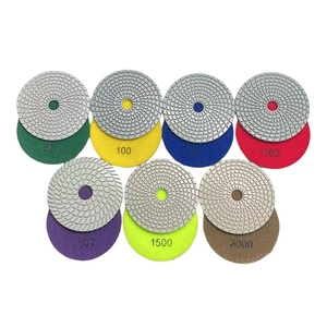 Discos de Pulido de Diamante en Espiral de 4 Pulgadas (100 mm) para Uso en Húmedo, para Granito, Piedra, Mármol, Cuarzo y Hormigón - Product Image 2