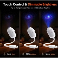 Projecteur de ciel étoilé intelligent HD personnalisé, lampe d'ambiance galaxie avec prise USB pour l'intérieur de la voiture et la chambre à coucher