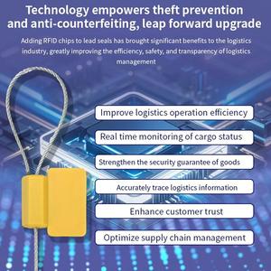 गैस सिलेंडर और लॉजिस्टिक्स इन्वेंट्री एंटी-नकली चिप 512 बिट्स के लिए 860-960mhz ISO18000-6C सुरक्षित - Product Image 4