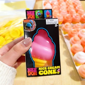 Most Popular TPR NeeOh Ice Cream Shaped <b>Squishy</b> Pressure Release Promotional Decompression Squeeze Toys for Kids and Adults - Product Image 1