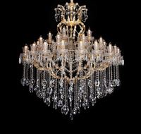 Lustre en cristal K9 contemporain, style Maria-Thérèse, pour salon, chambre à coucher, suspension longue, milieu