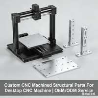 Ensemble complet de composants structurels CNC pour poste de travail avec acier inoxydable et électro-érosion à fil |   Support de base et boîtier usinés CNC
