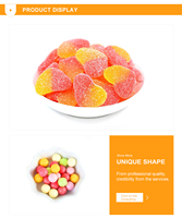 Offre Spéciale dessin animé aigre plat bonbons doux gelée sucette mélange bonbons guimauves brochettes Noël sucette gommes