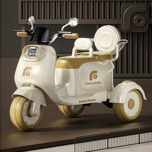 新しい子供用電動バイクが座ることができるダブルトレジャートイカー充電式2席3ラウンド親子 - Product Image 2