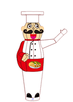 Danseur d'air gonflable Chef, souffleur de vent, marionnette à main ondulante, en forme de chef cuisinier de dessin animé, pour restaurant