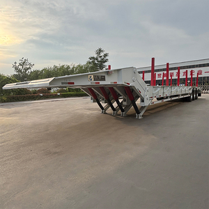 <span class=keywords><strong>Prix</strong></span> usine Semi-remorque surbaissée col de cygne pliable 60T robuste 16,6 m avec 8 verrous de torsion pour <span class=keywords><strong>transport</strong></span> de conteneurs et colonnes de hauteur réglable - Product Image 6