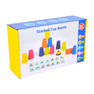Gioco di allenamento per il pensiero della tazza impilato classico giocattolo <span class=keywords><strong>a</strong></span> blocchi impilati si accumulano tazze da competizione <span class=keywords><strong>a</strong></span> velocità manuale - Product Image 4
