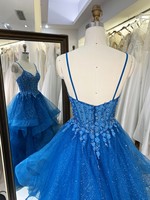 Robes de bal bleu roi en gros 2026 2027 – Robe de soirée d'usine avec corset floral 3D perlé et tulle scintillant – Fournisseur de robes de bal