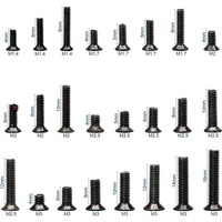 650 vis micro pour ordinateur portable en acier au carbone, finition oxyde noir, ensemble de vis minuscules pour électronique M1.4-M3