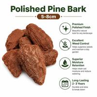 Potongan Kulit Kayu Pinus Halus 5-8cm, Bebas Serpihan, Dekoratif, untuk Lanskap, Penutup Tanah, Jalan Setapak, Mulsa Luar Ruangan