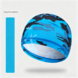 Topi Dalam Helm Bahan Sutra Es, Cepat Kering, Menyerap Keringat, untuk Bersepeda, Ski, dan Sepeda Motor - Product Image 6