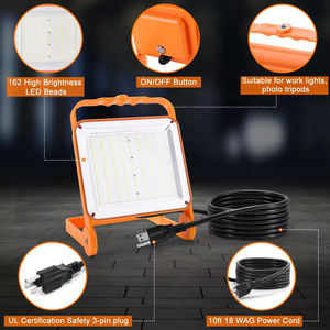 Lámpara de Trabajo LED de 50w, IP65 Impermeable, para Taller, Garaje, Obras de Construcción, Cuerpo de Aluminio, Luz de Inundación Ajustable - Product Image 5