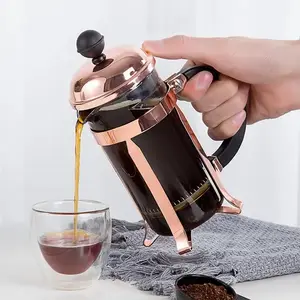Máquina de café de aço inoxidável 350/600/1000 Prensa Francesa Ferramentas de café
