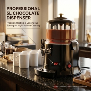Máquina Comercial de Chocolate Caliente con Rotación Automática, para Preparar Bebidas Calientes como Leche, Café, Cacao y Crema - Product Image 4