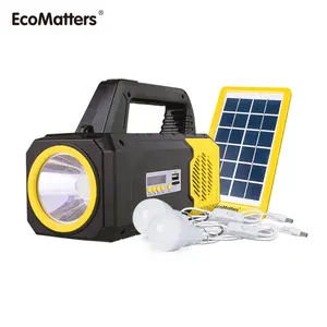 गर्म बिक्री सौर घर प्रकाश व्यवस्था के साथ घर में इस्तेमाल के लिए पोर्टेबल सौर जनरेटर स्पीकर