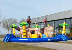 Piscine gonflable et parc aquatique mobiles géants commerciaux de Pirateship de <span class=keywords><strong>Waterworld</strong></span> avec le matériel de PVC de 0.55mm et la capacité> 1000KGS - Product Image 2